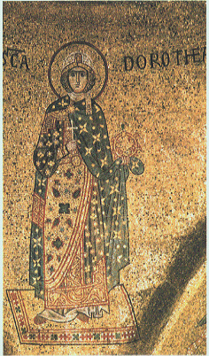 Mosaico raffigurante Santa Dorotea